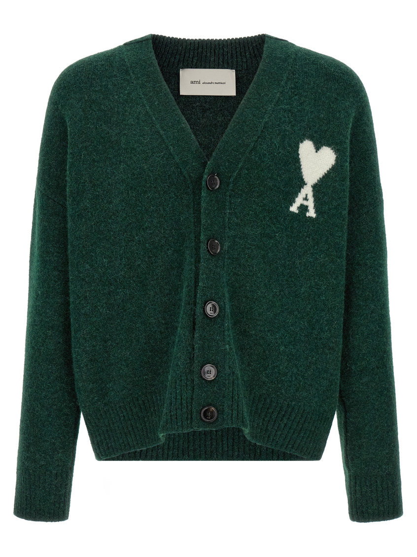 Green Button-Up Cardigan 1