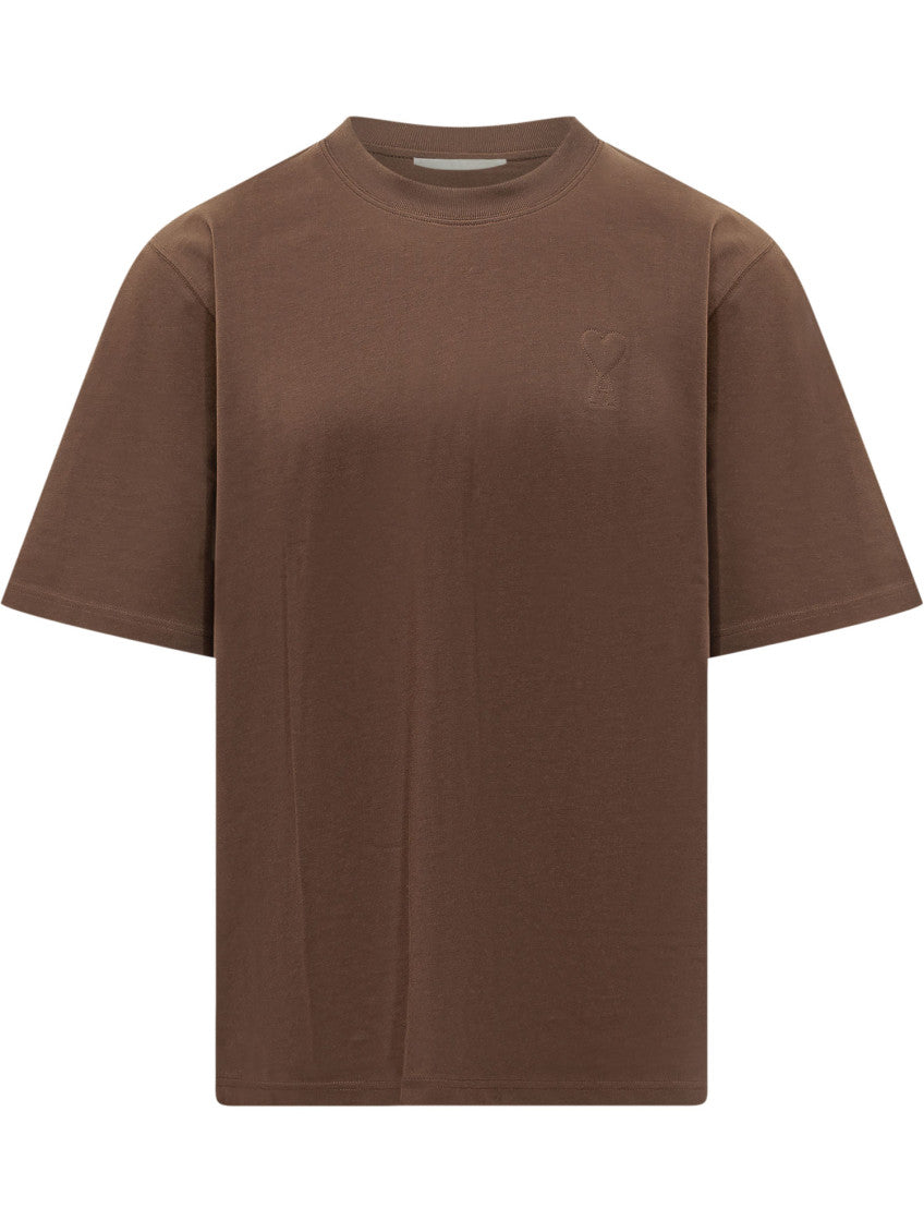 Brown Crew Neck T-Shirt 1