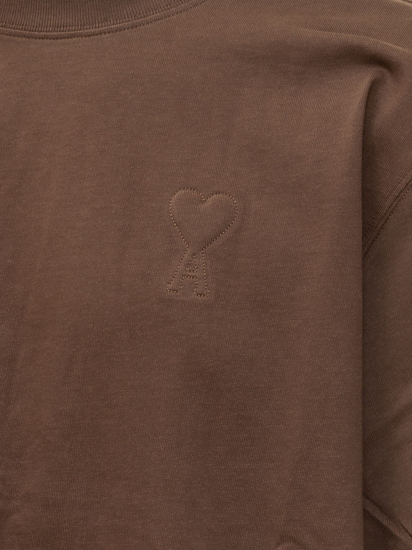 Brown Crew Neck T-Shirt 3