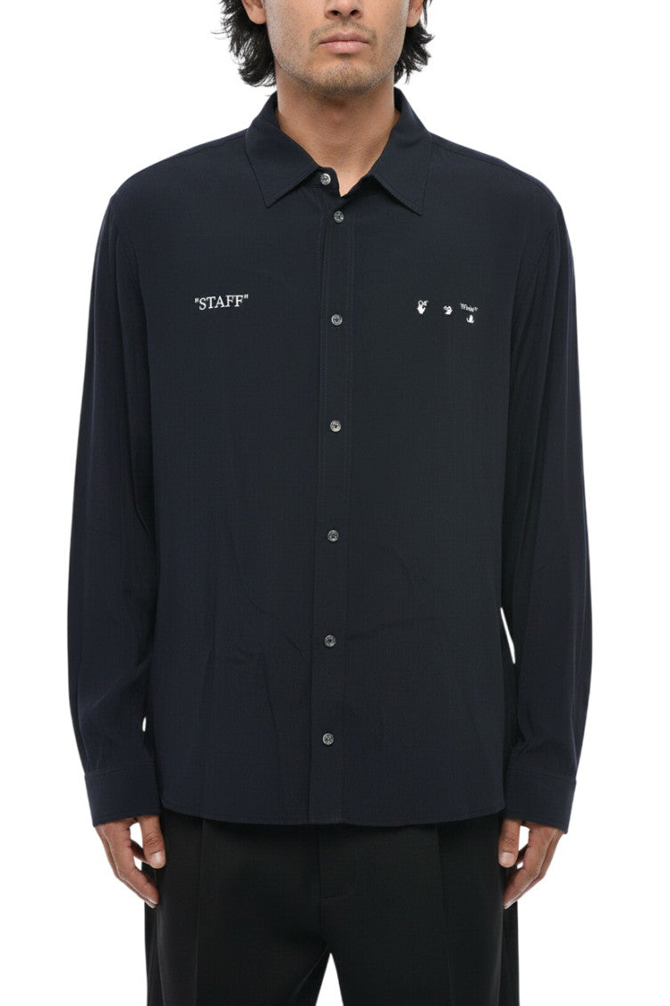 Navy Blue Printed Shirt 1