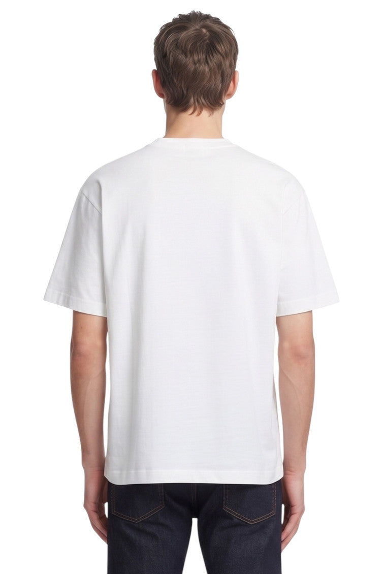 White Crew Neck T-Shirt 2