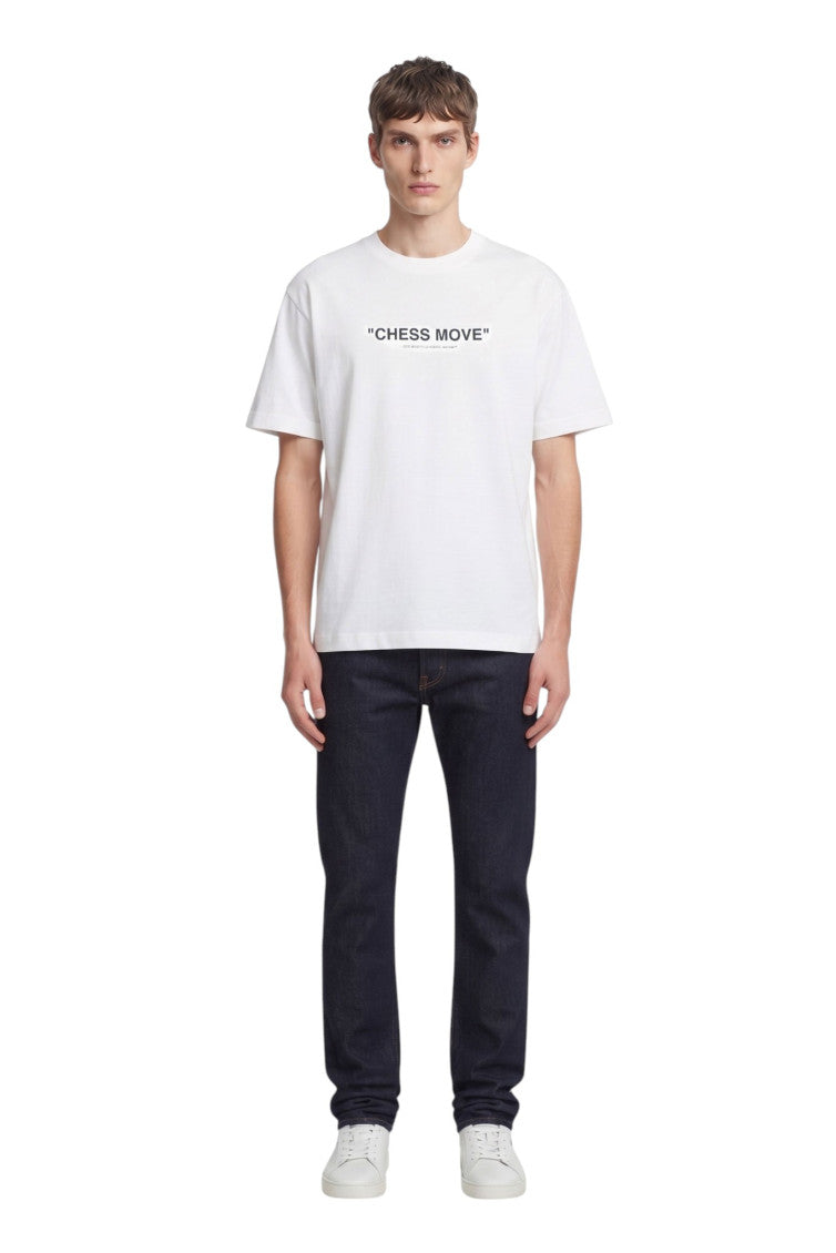 White Crew Neck T-Shirt 4