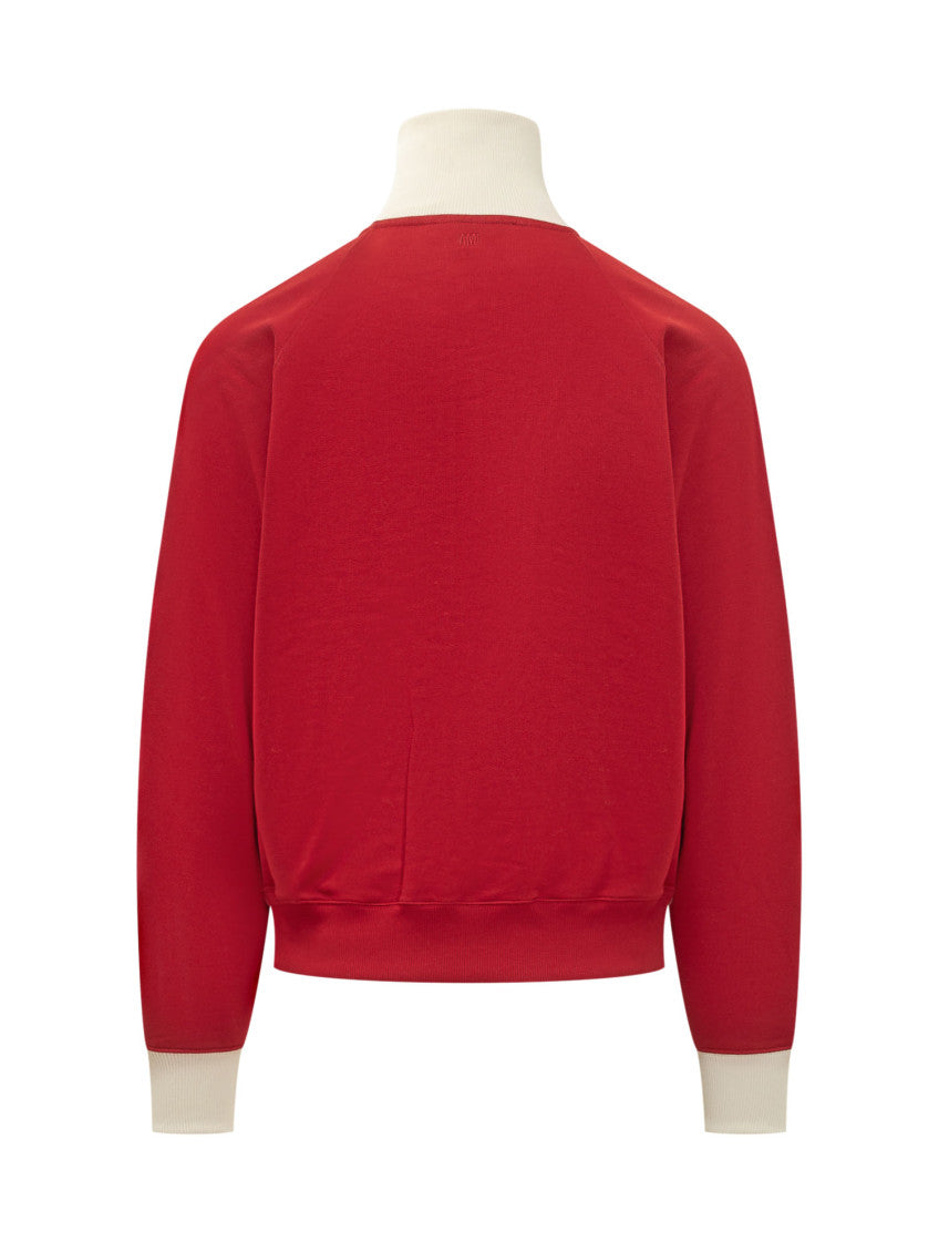 Red Turtle Neck Sweatshirt 2