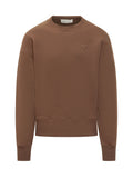 Brown Crew Neck Sweatshirt 1