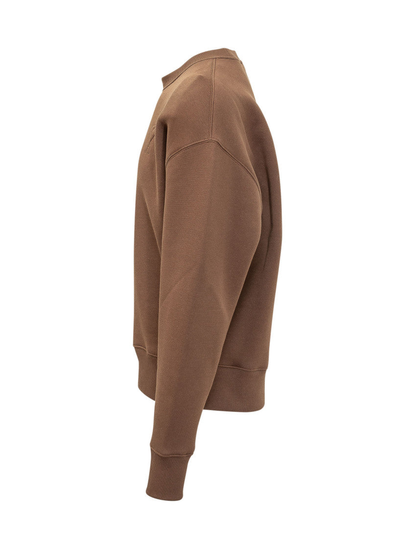 Brown Crew Neck Sweatshirt 3