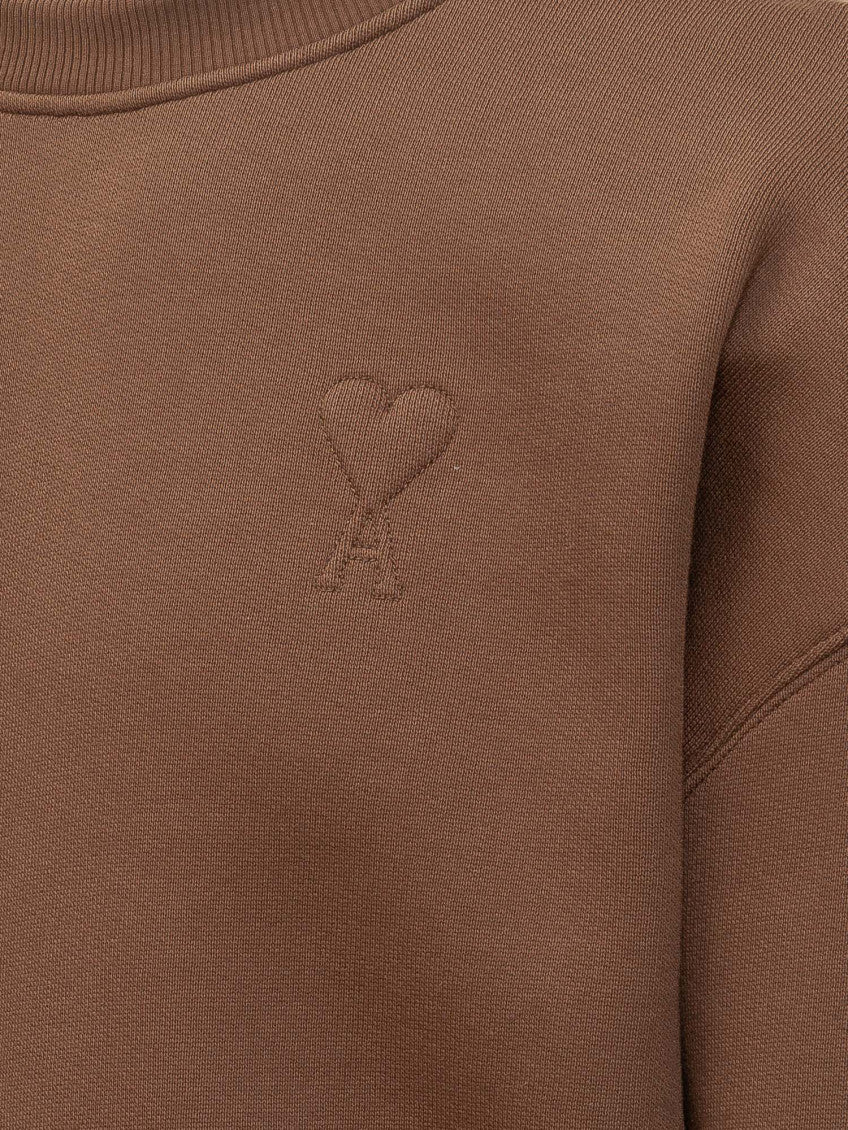 Brown Crew Neck Sweatshirt 4