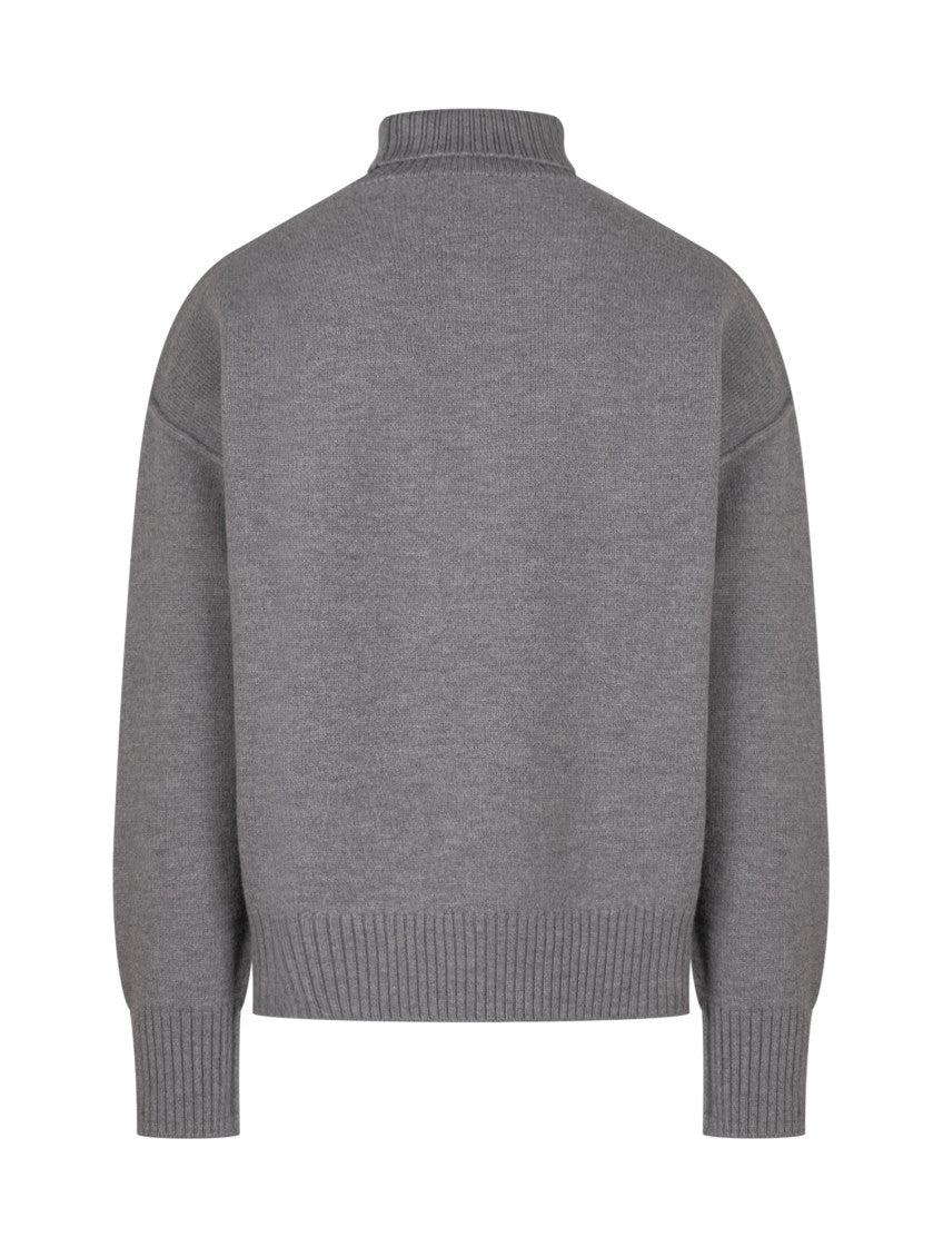 Grey Turtle Neck Sweater 2