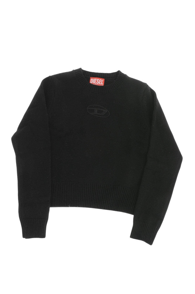 Girls Black Logo Sweaters 1