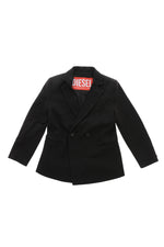 Boys Black Solid Blazer 1