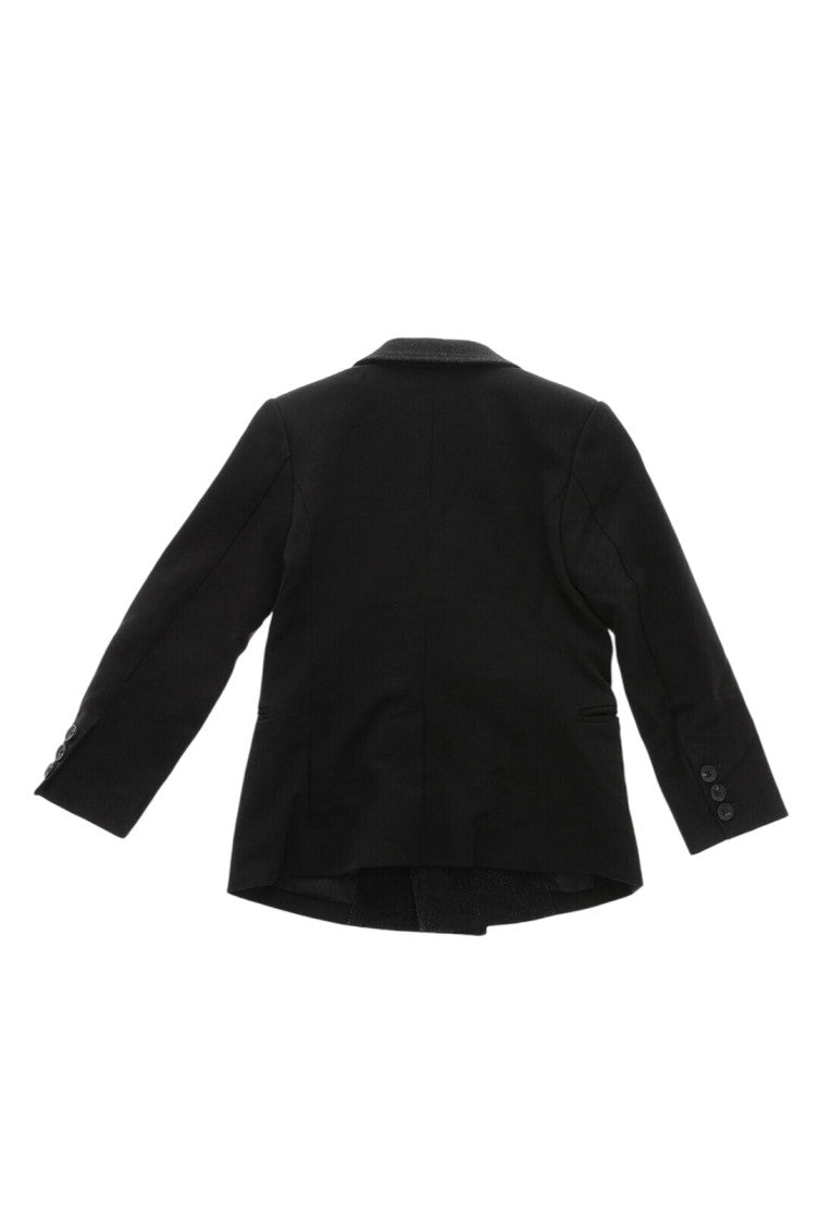 Boys Black Solid Blazer 2