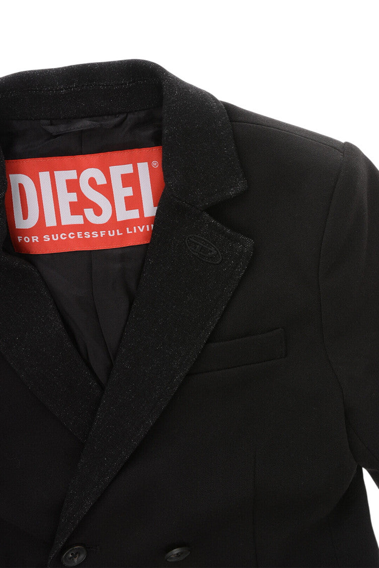 Boys Black Solid Blazer 3
