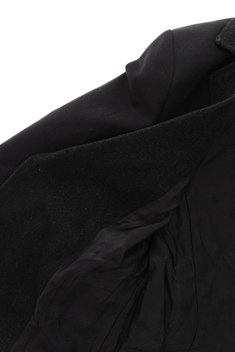 Boys Black Solid Blazer 4