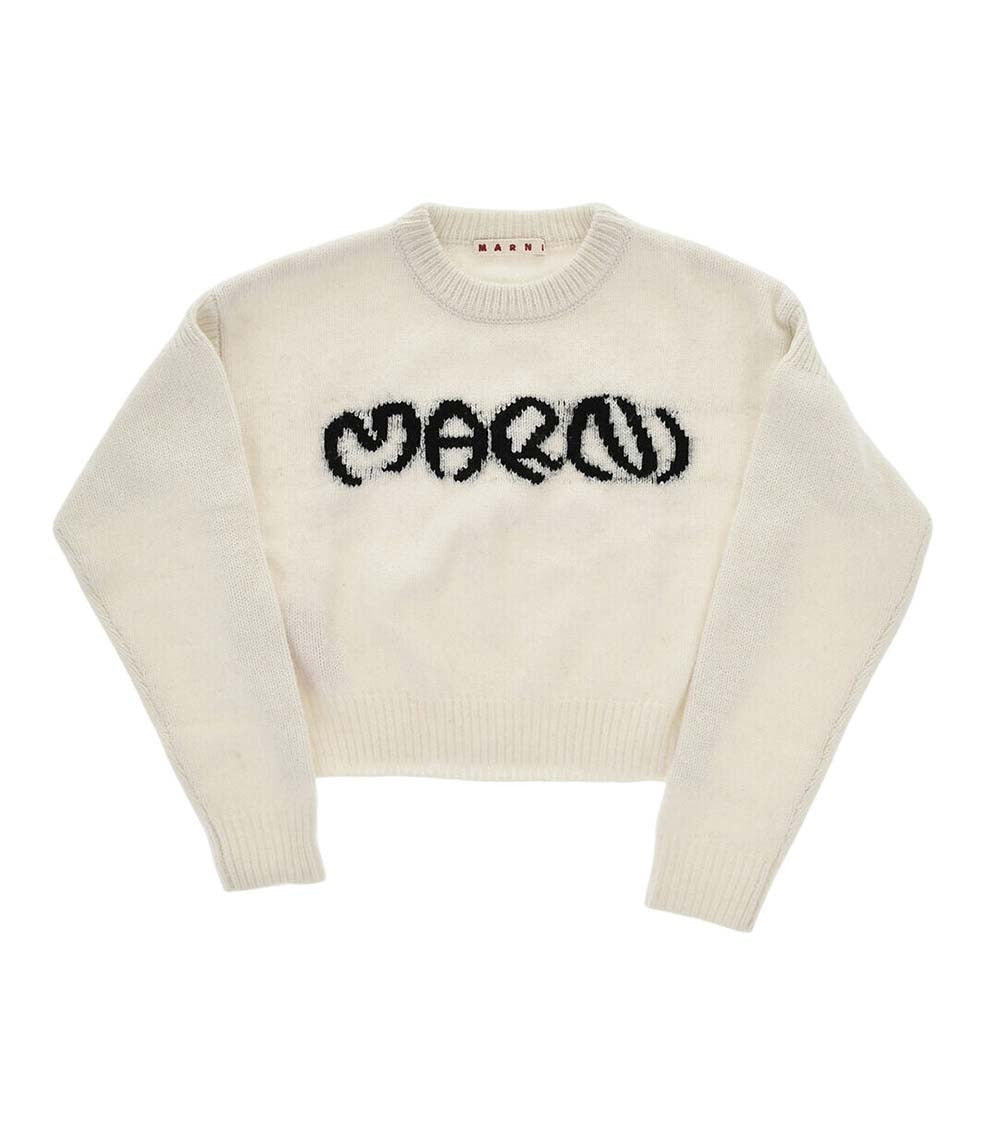 Girls White Graphic Sweaters 1