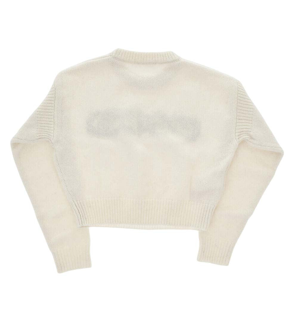 Girls White Graphic Sweaters 2