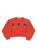 Girls Red Graphic Sweaters 1