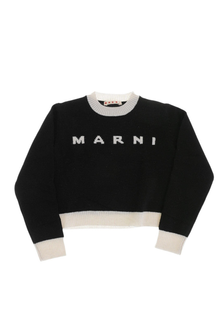 Girls Black Logo Sweaters 1