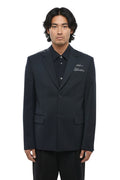 Blue Notched Lapel Blazer 1
