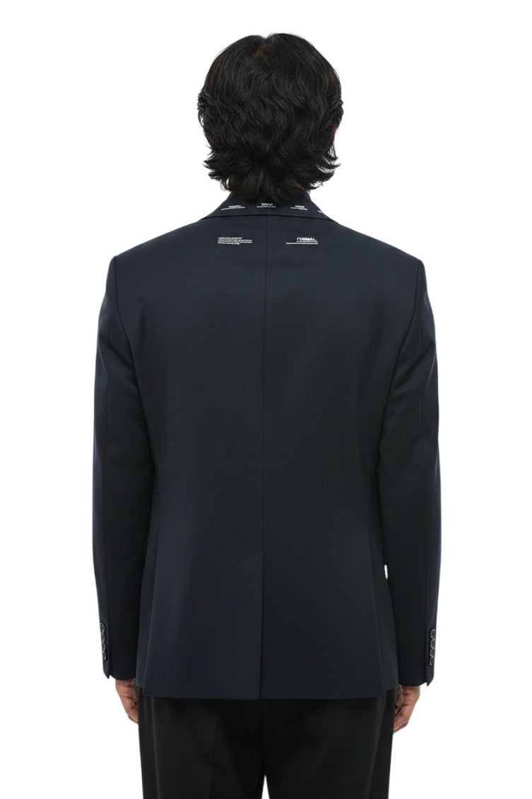 Blue Notched Lapel Blazer 2