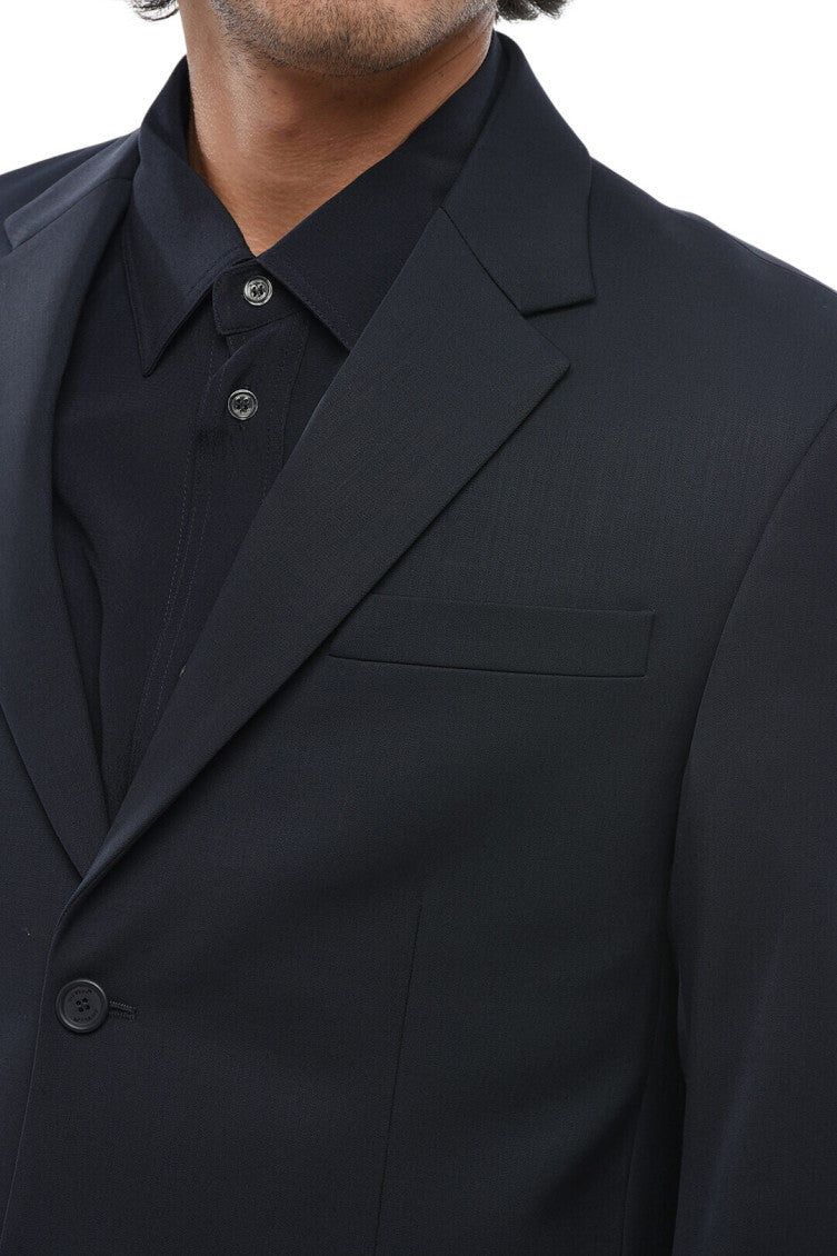 Blue Notched Lapel Blazer 3