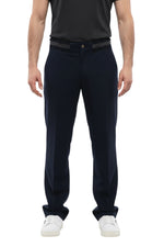 Blue Straight Mid Rise Trousers 1