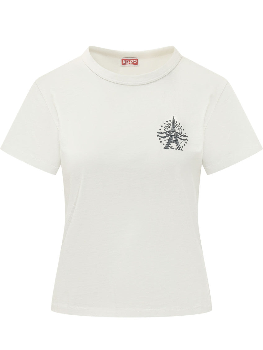 White Crew Neck T-Shirt 1