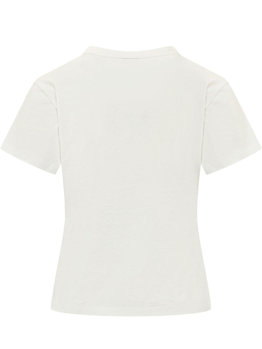 White Crew Neck T-Shirt 2