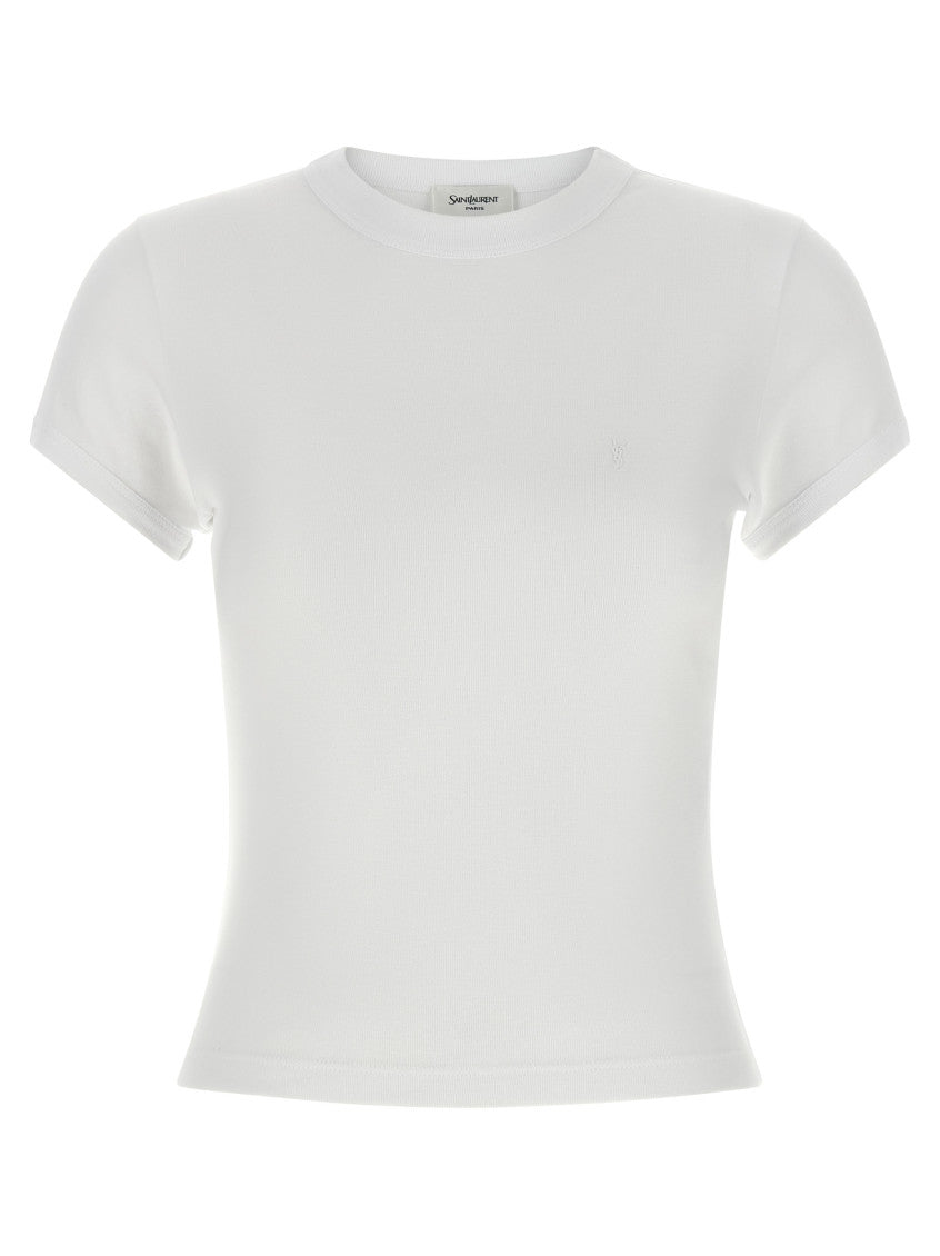 White Crew Neck T-Shirt 1