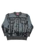 Boys Blue Graphic Sweaters 1