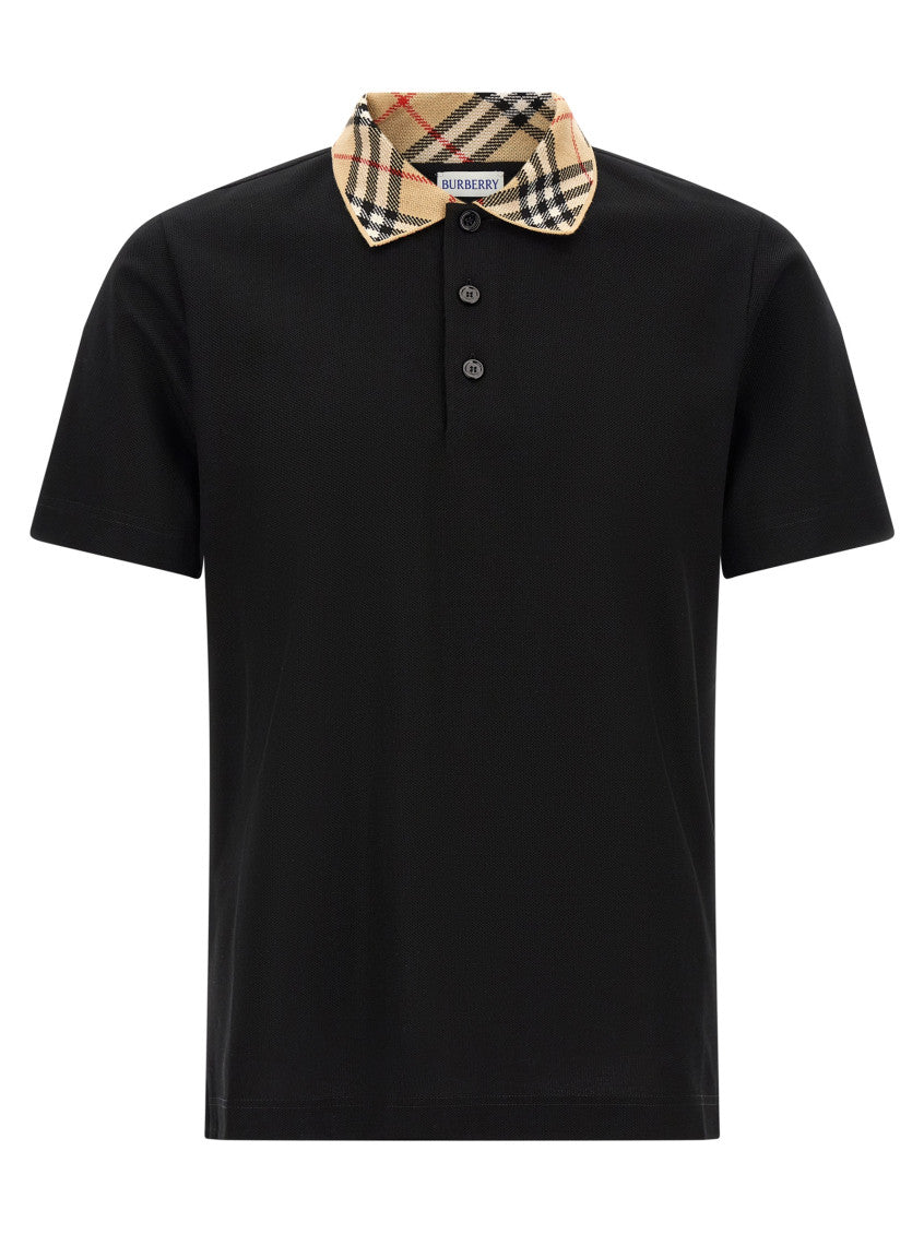 Black Regular Textured Polo 1