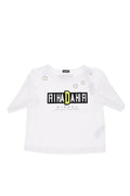 Baby Boys White Graphic T-Shirt 1