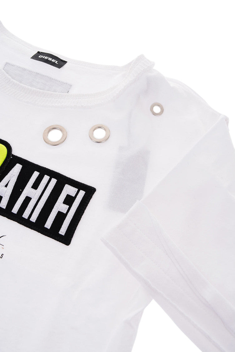 Baby Boys White Graphic T-Shirt 2
