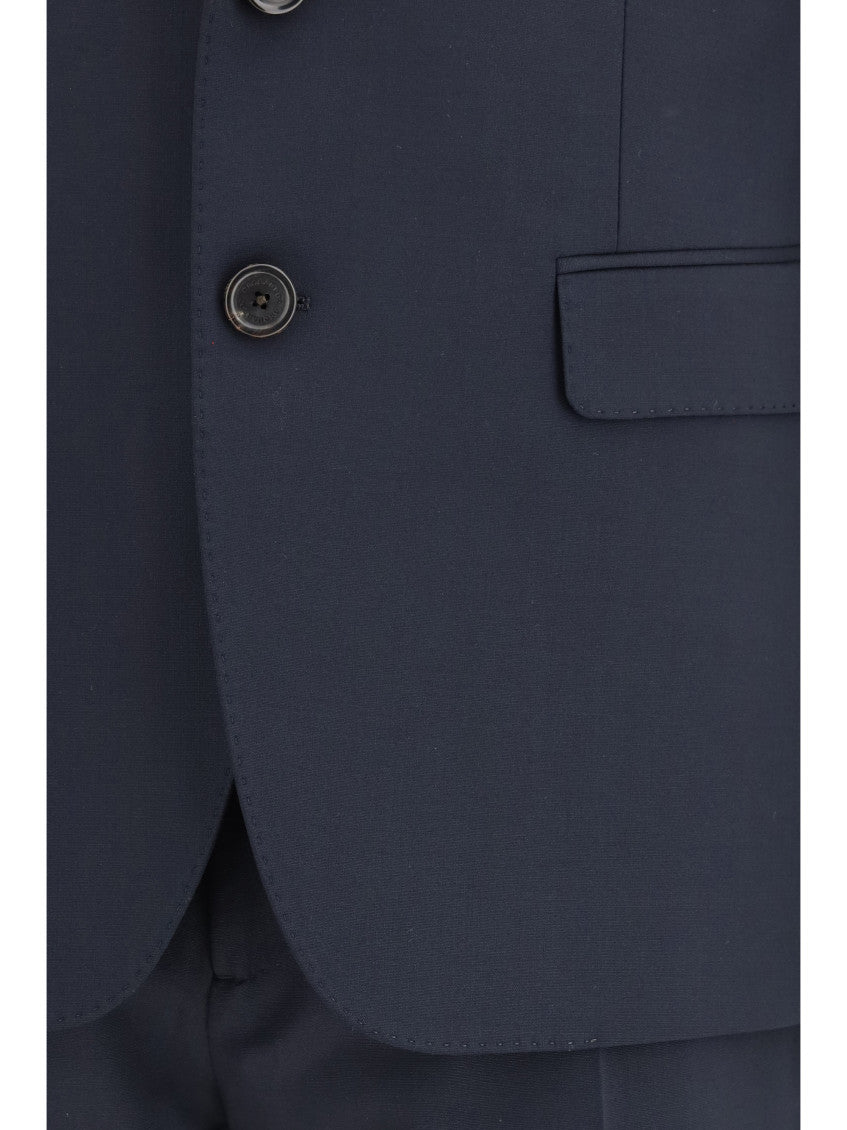 Navy Blue Slim Suit 4