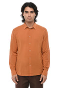 Orange Regular Solid Shirt 1
