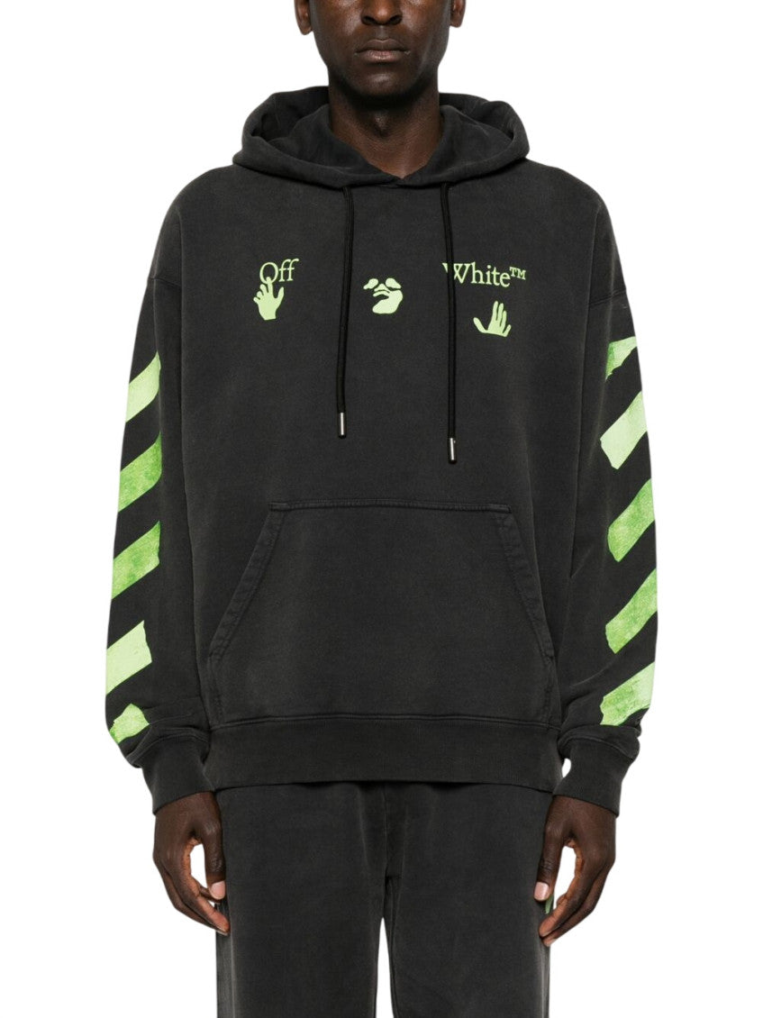 Black Relaxed Logo Hoodie 1