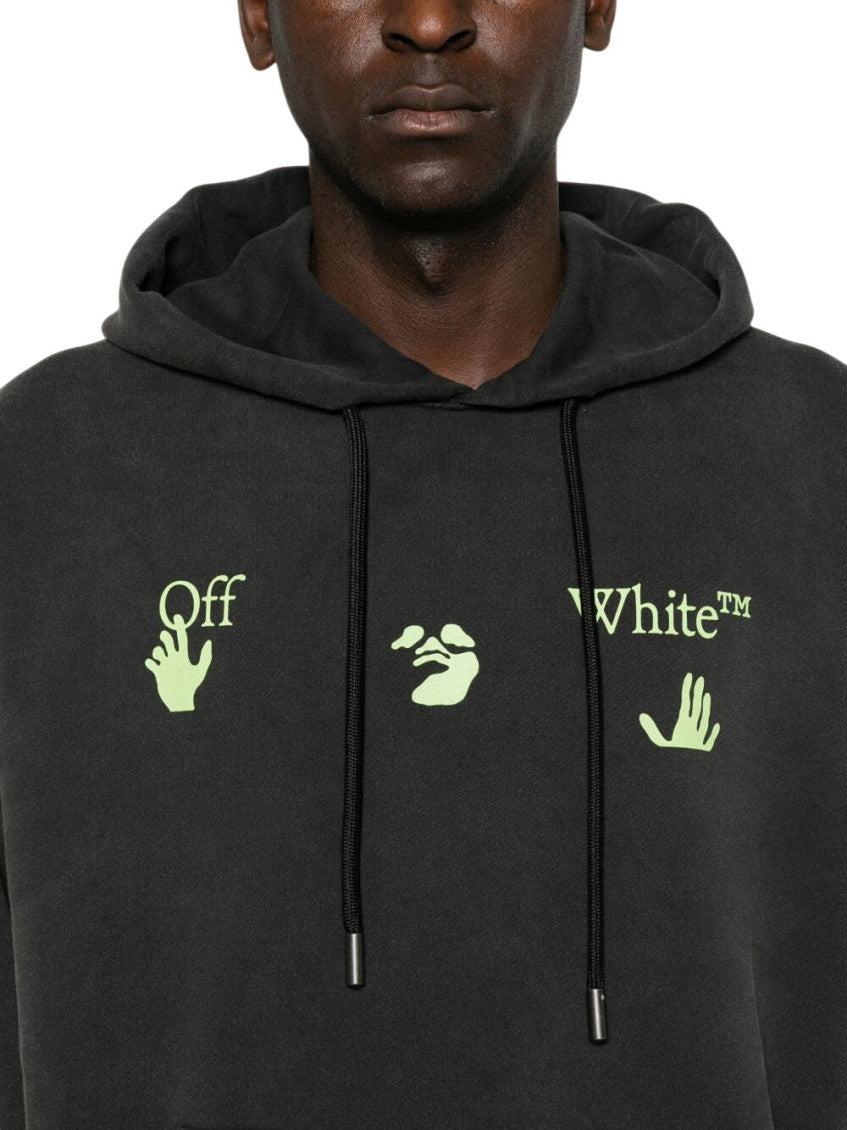 Black Relaxed Logo Hoodie 3