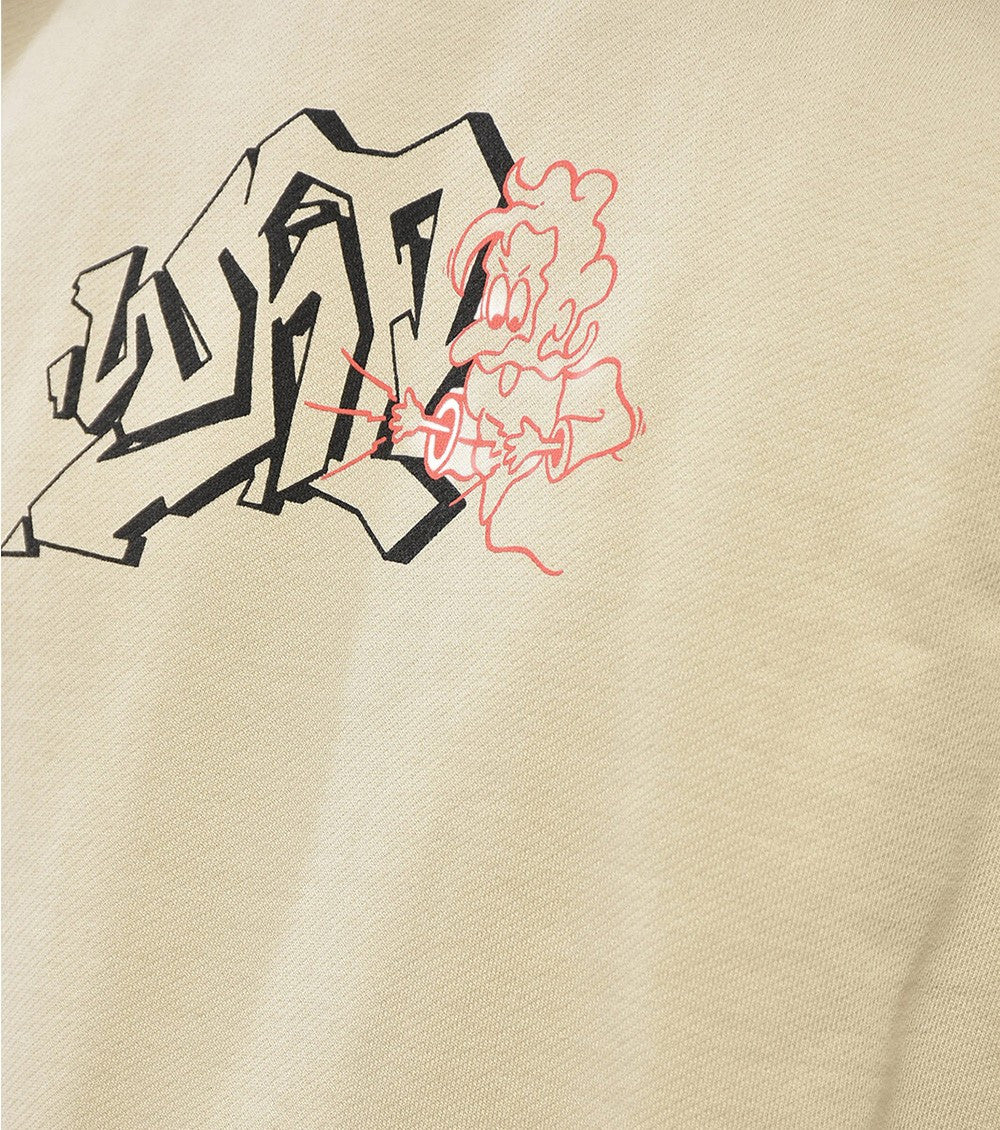 Light Beige Relaxed Sweatshirt 3