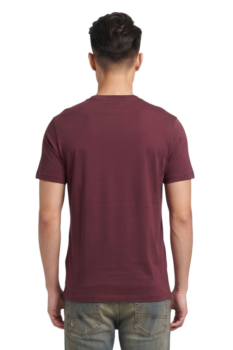 Maroon Crew Neck T-Shirt 2