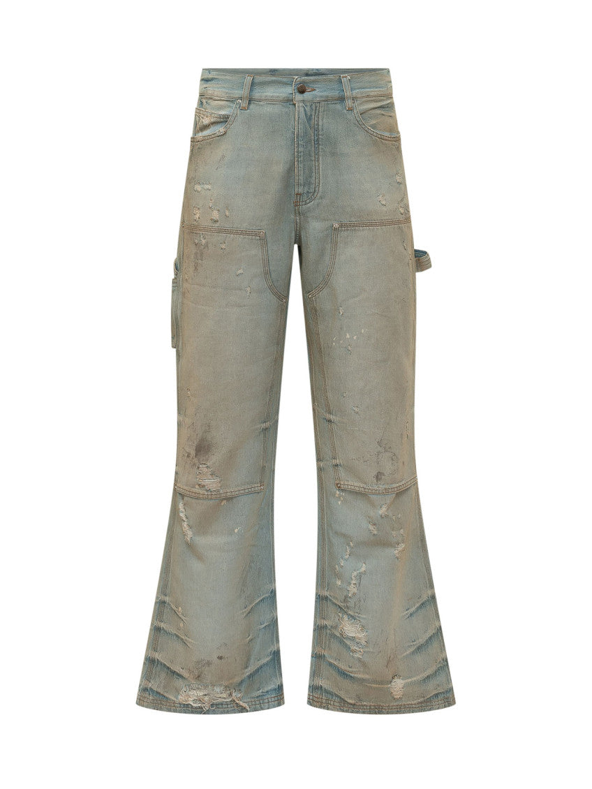 Light Blue Straight Jeans 1