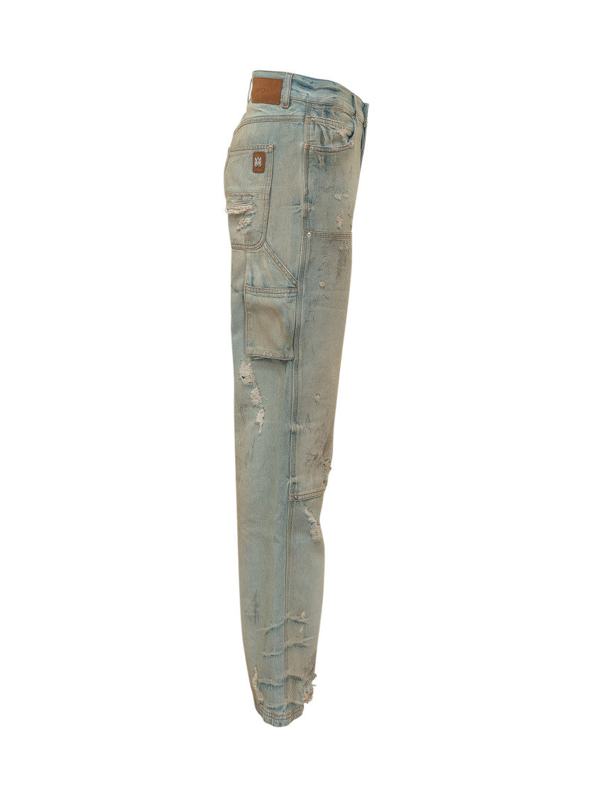 Light Blue Straight Jeans 3
