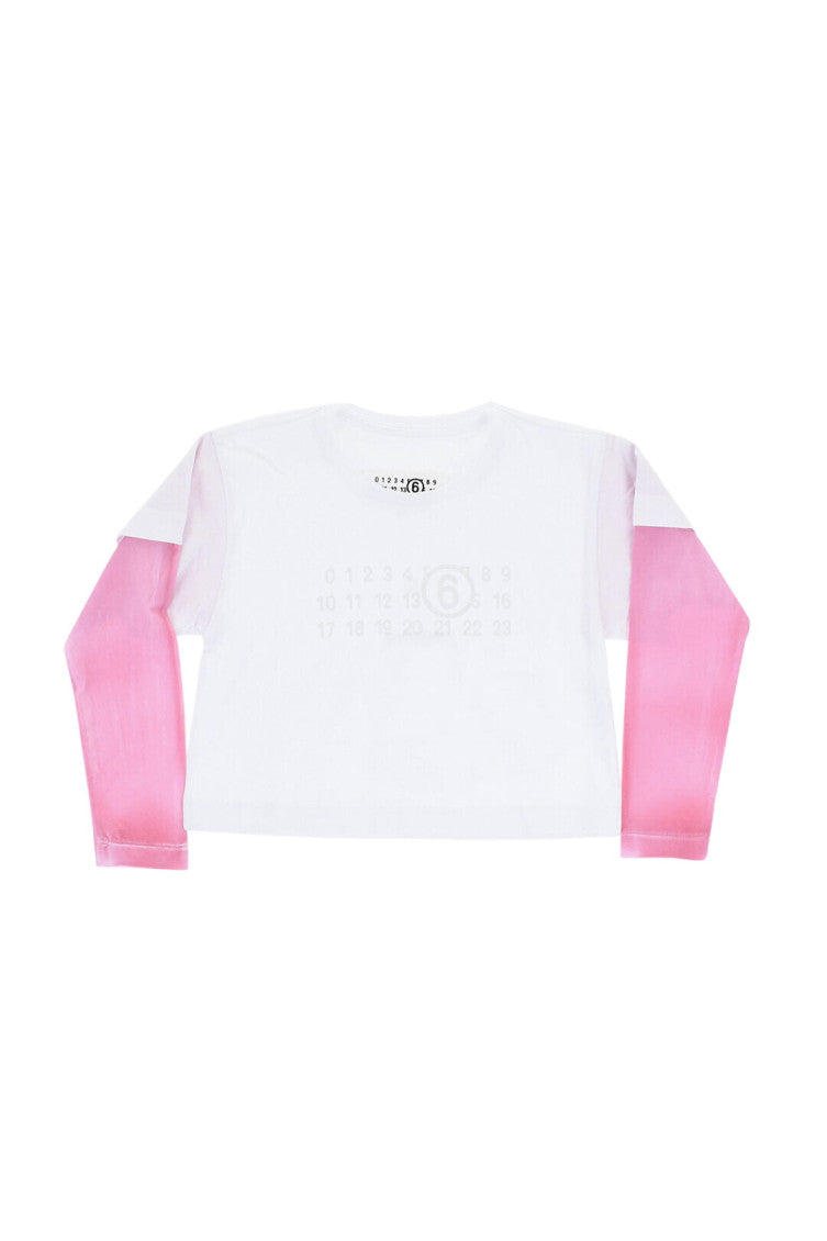 Girls White Logo T-Shirts 1