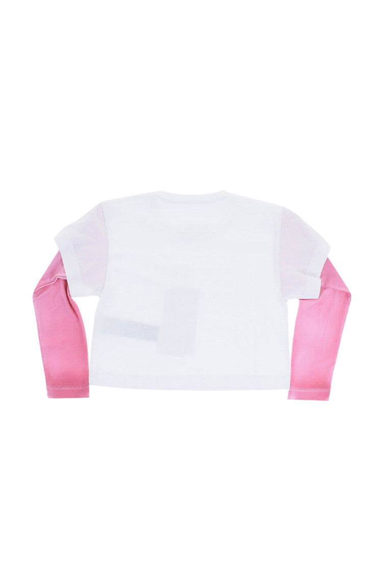 Girls White Logo T-Shirts 2