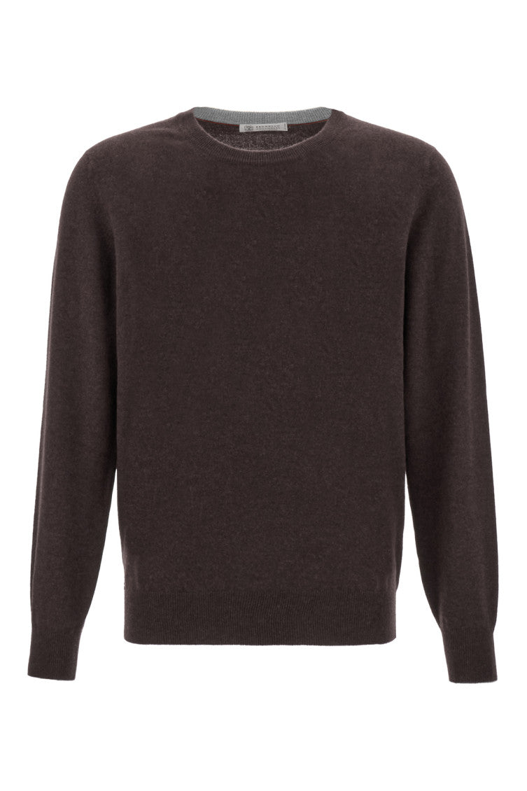 Dark Brown Knitted Sweater 1