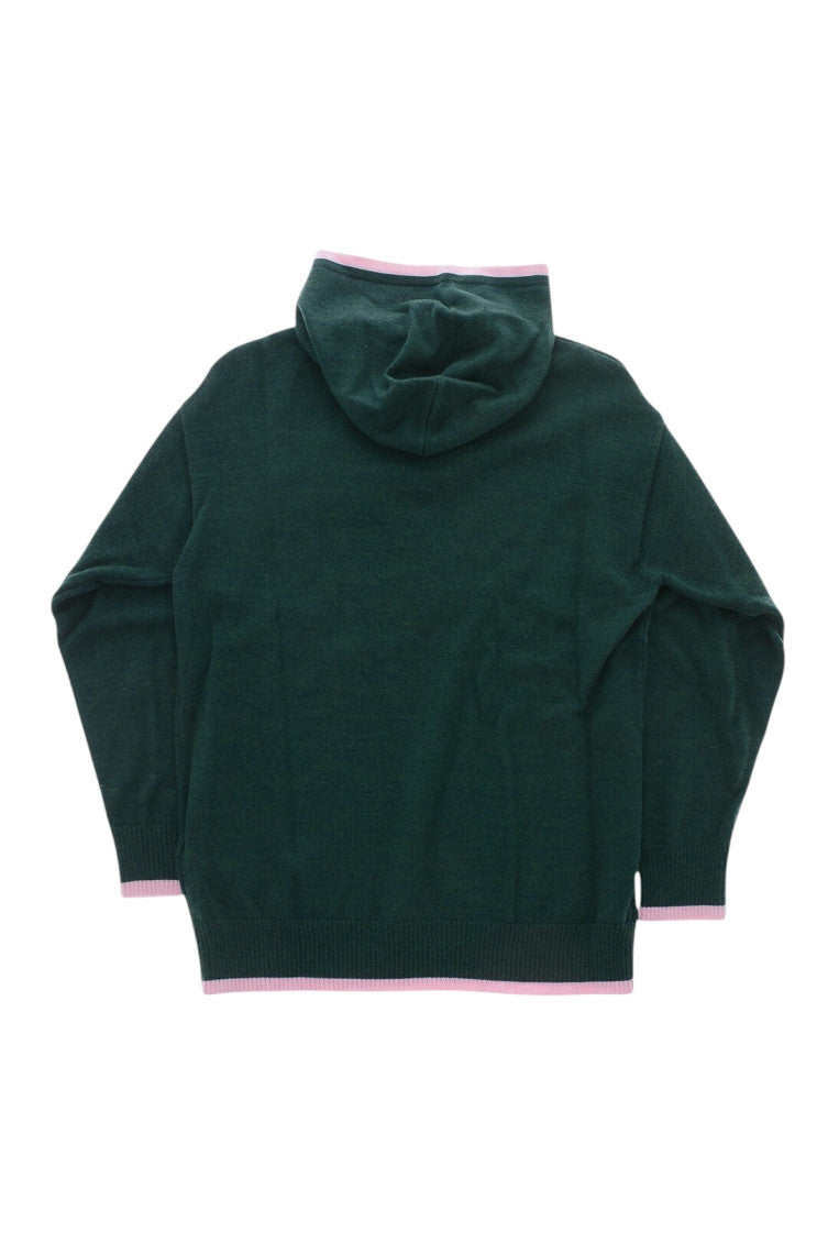 Girls Green Logo Hoodie 2
