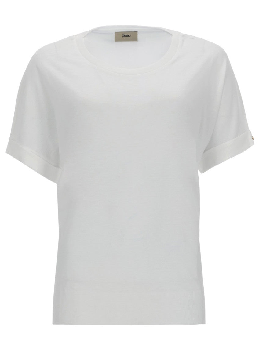 White Crew Neck T-Shirt 1