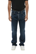 Navy Blue Distressed Jeans 1