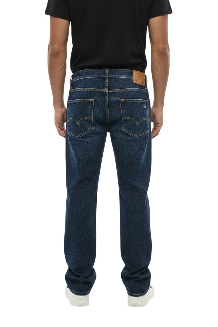 Navy Blue Distressed Jeans 2