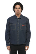 Blue Boxy Denim Shirt 1
