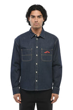 Blue Boxy Denim Shirt 1