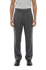Grey Flat Front Pants 1