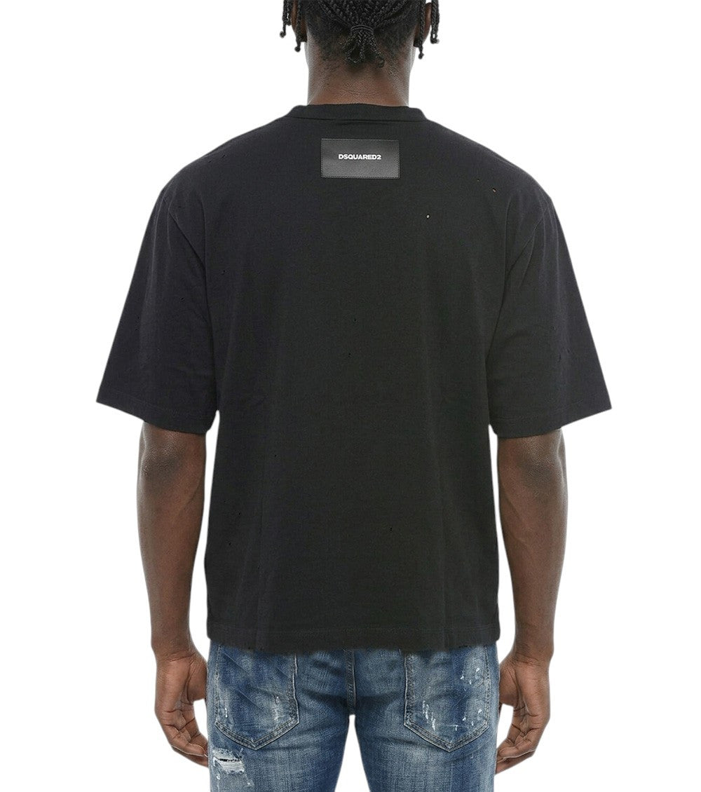 Black Crew Neck T-Shirt 2